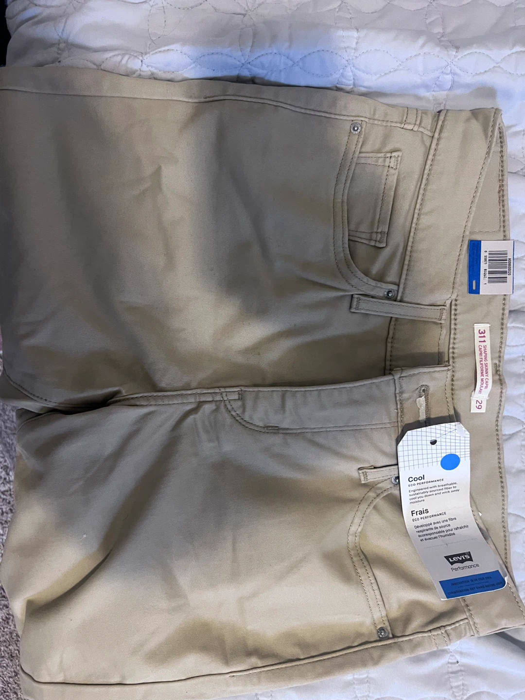 Levi's 311 Shaping Skinny Jeans - Size 29, Khaki - photo 3