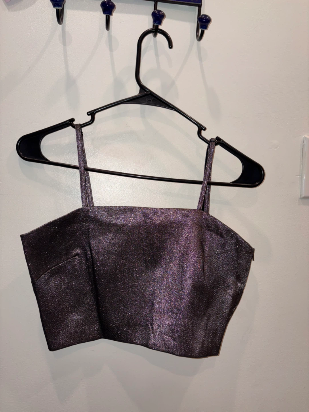 Sparkly greyish Crop Top - photo 3