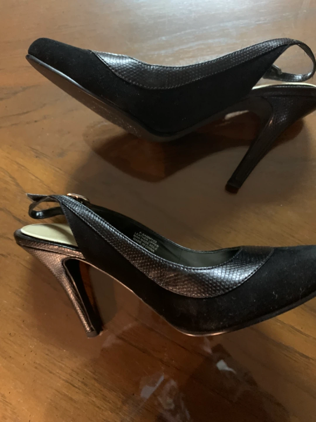 Black Slingback Heels - photo 4