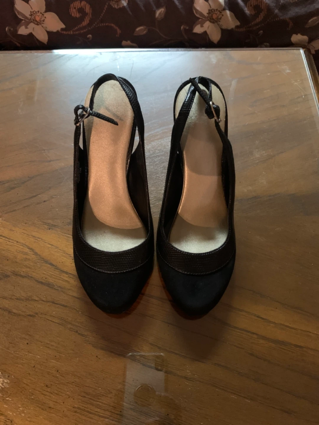 Black Slingback Heels