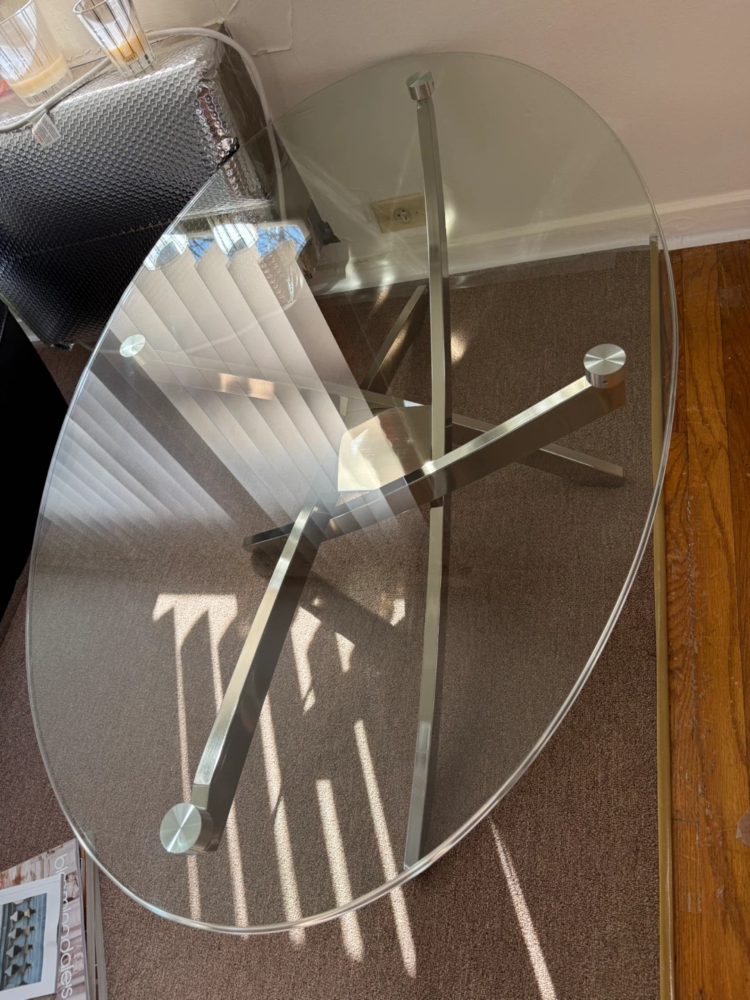 Oval Glass Coffee Table - photo 4