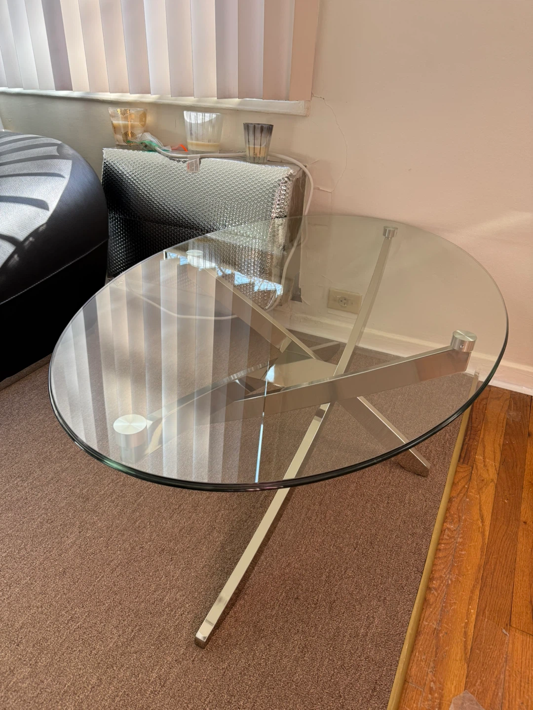 Oval Glass Coffee Table - photo 2