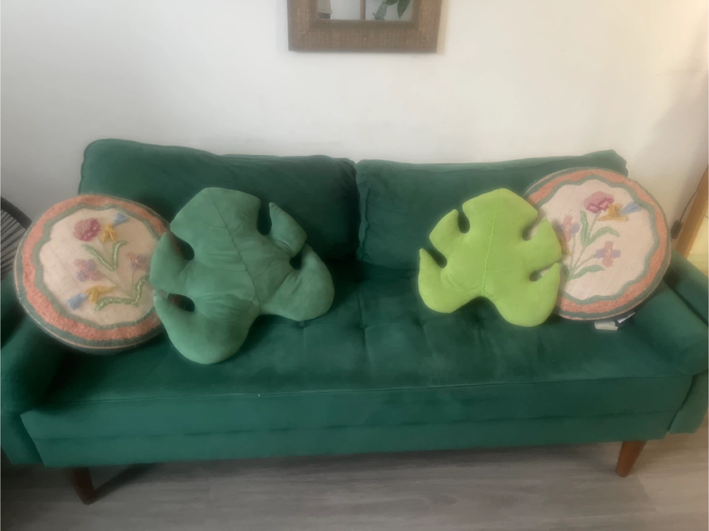 Green Velvet Sofa