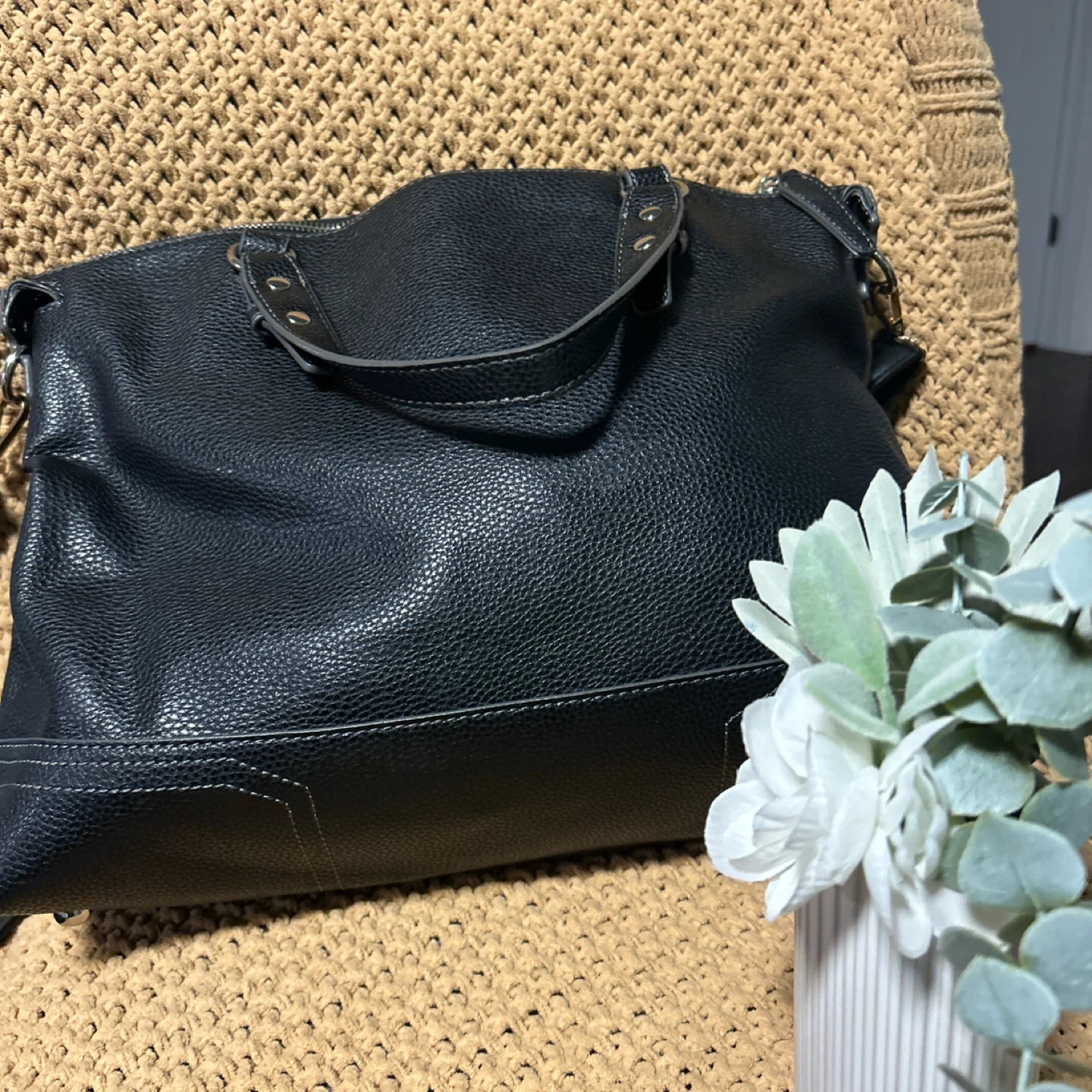 Nine West Black Satchel
