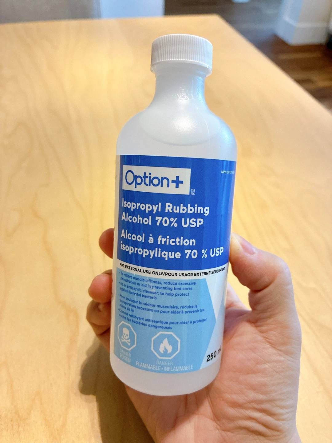 Option+ Isopropyl Rubbing Alcohol 70% USP - 250 ml