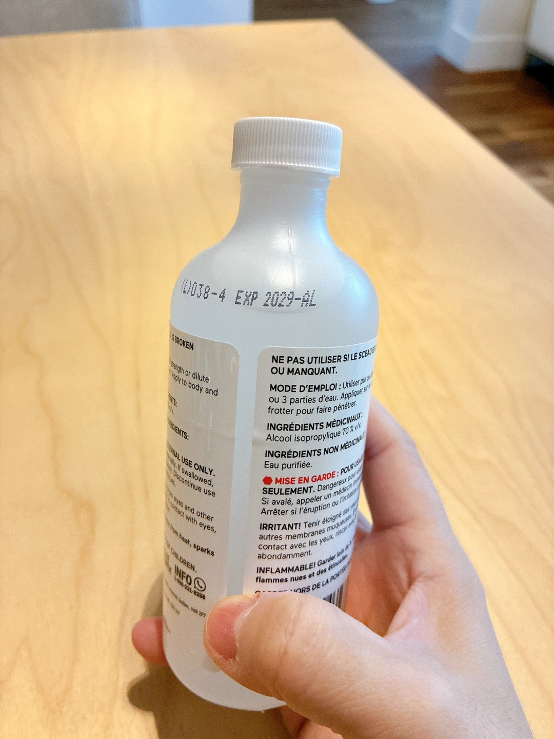 Option+ Isopropyl Rubbing Alcohol 70% USP - 250 ml - photo 2