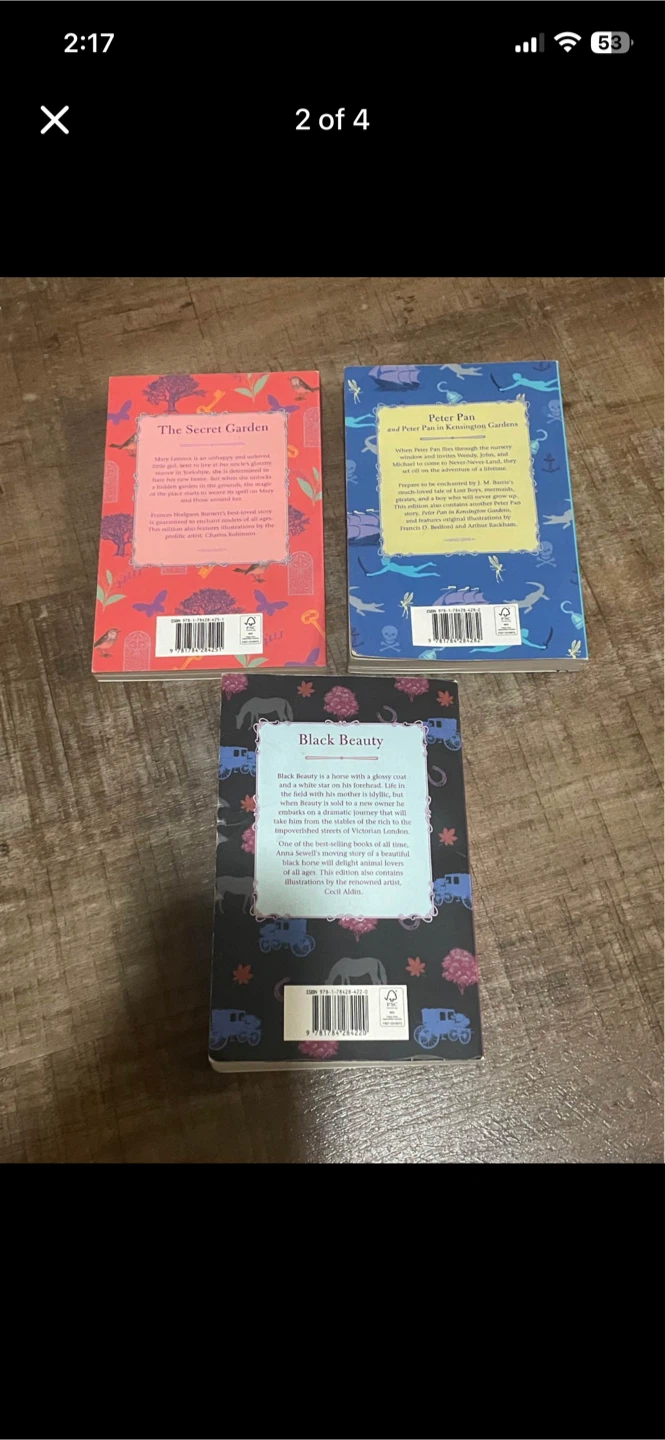 Book Bundle, The secret Garden, Black Beauty & Peter Pan. - photo 2
