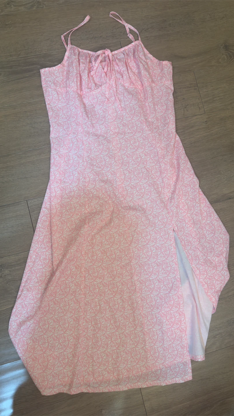 Pink & White Sundress