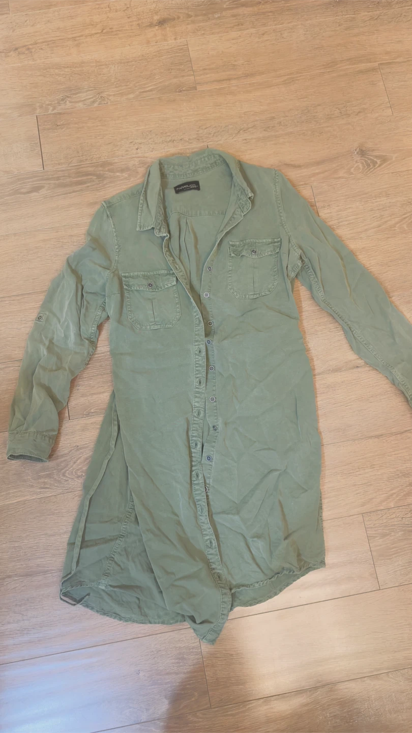 Rafaella Olive Green Shirt Dress