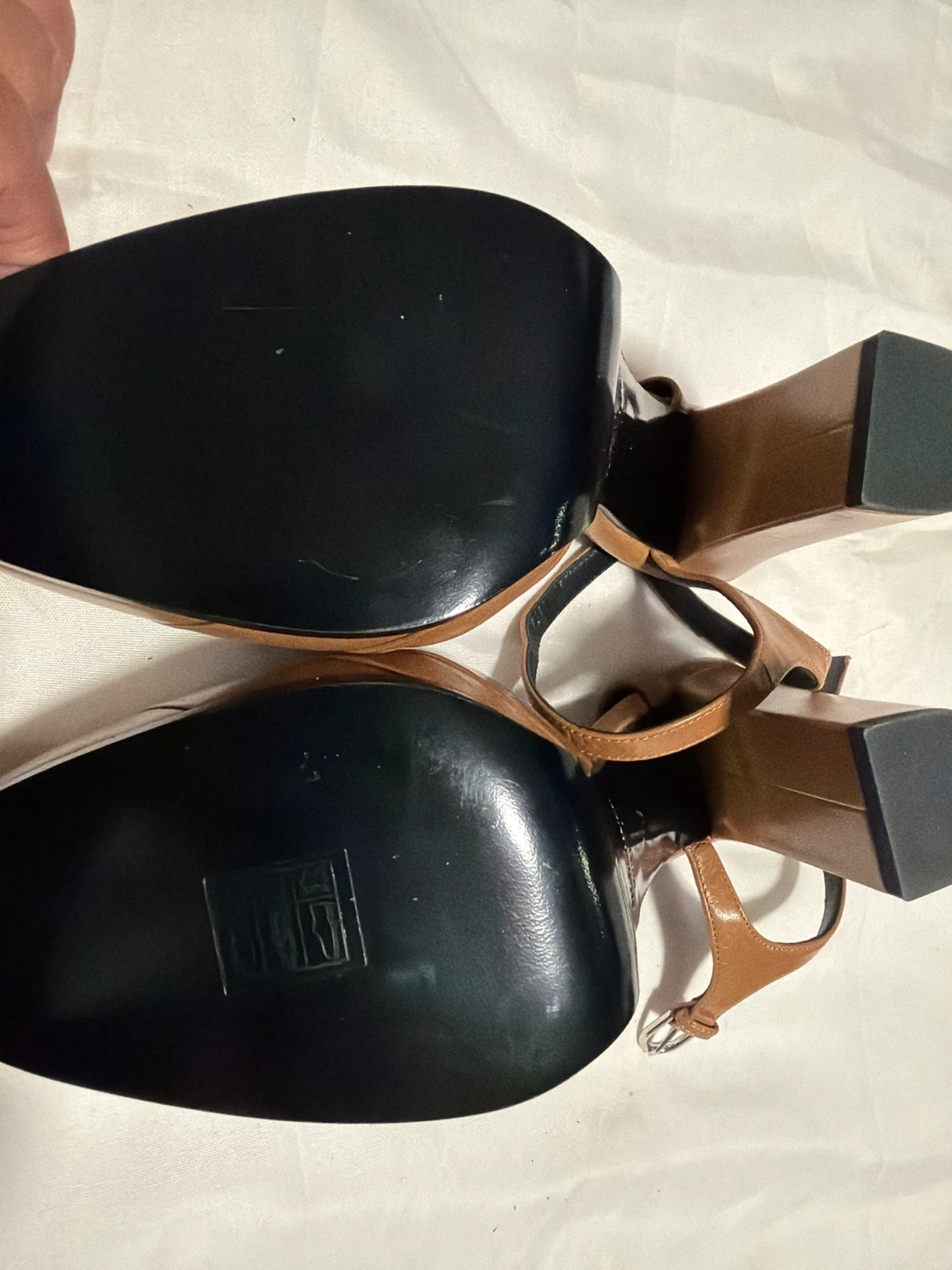 Jil Sander Brown Leather Heels - Size 37 - photo 5