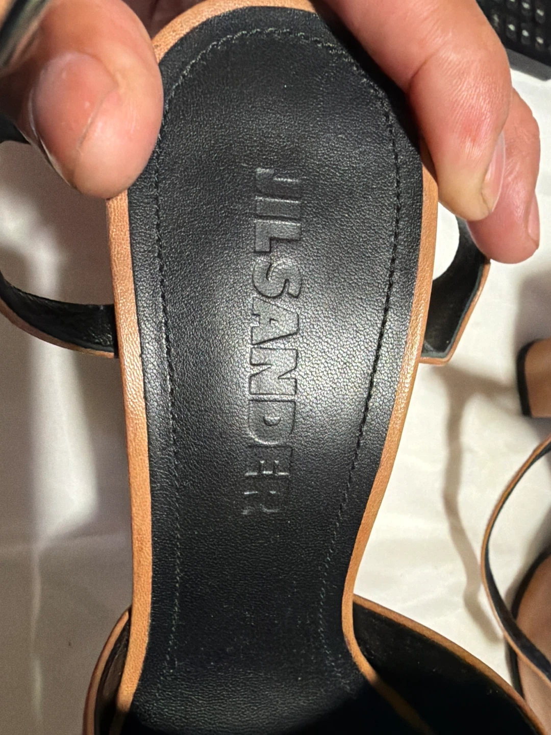 Jil Sander Brown Leather Heels - Size 37 - photo 4