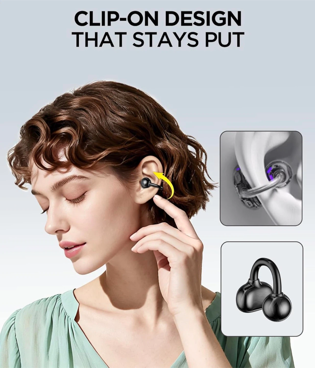 Clip-On Wireless Earbuds - photo 2