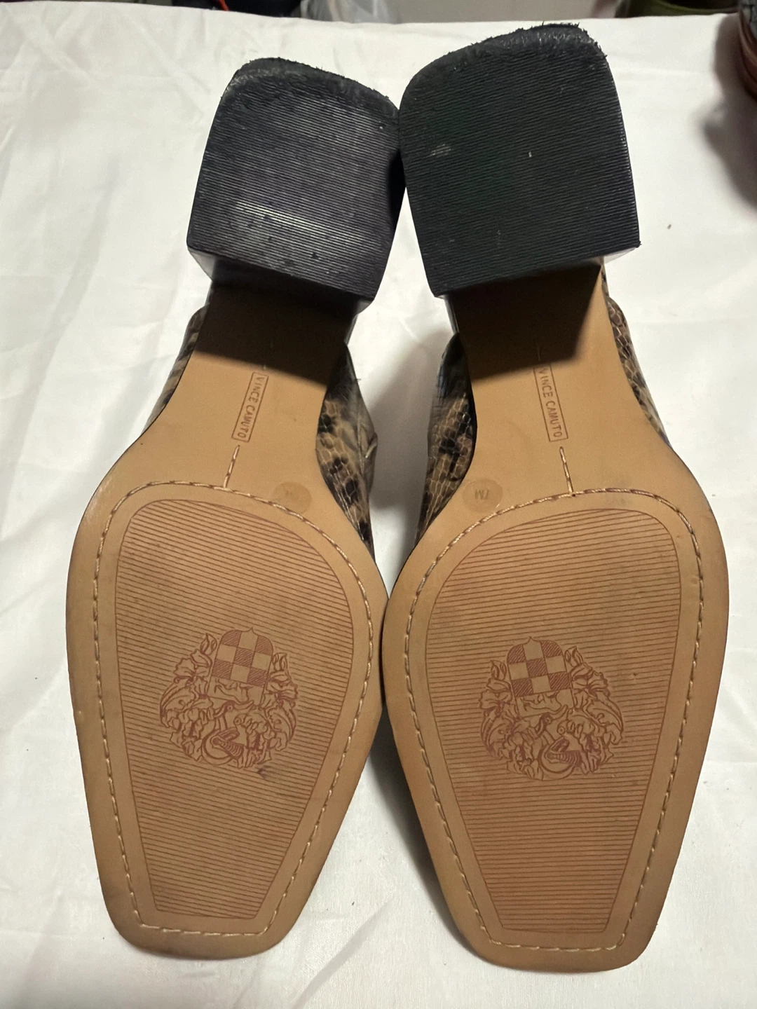 Vince Camuto Snakeskin Mules - Size 7M - photo 3