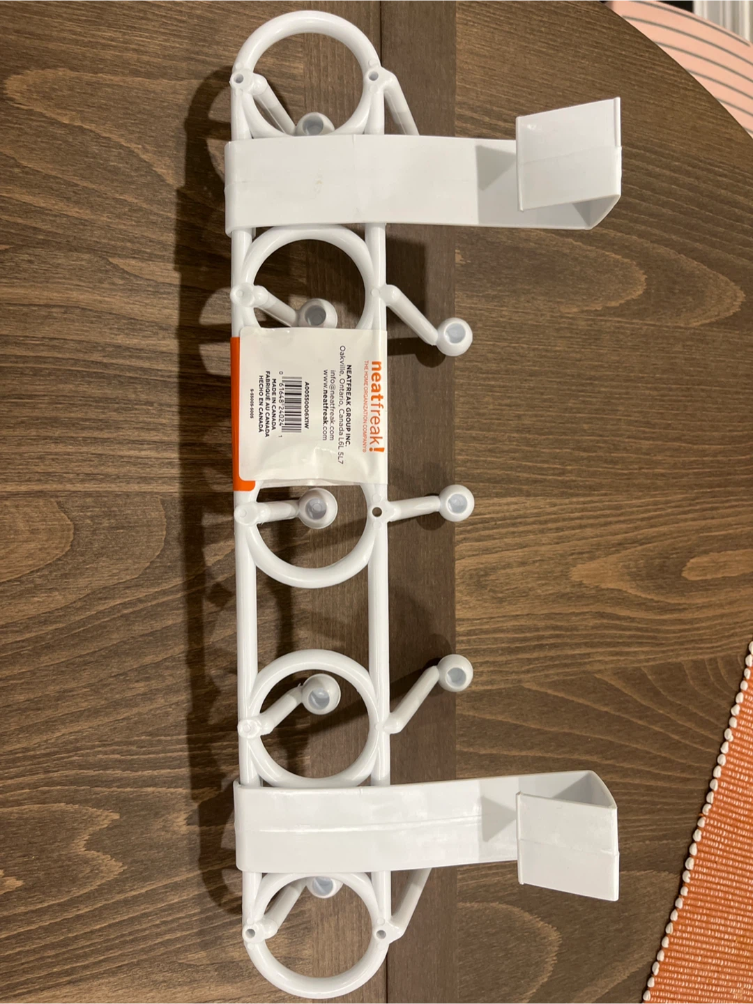 Neatfreak! 10-Peg Over-the-Door Hook, White - photo 5