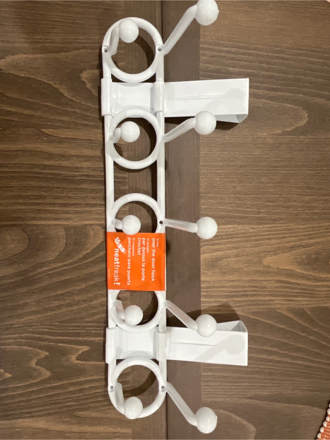Neatfreak! 10-Peg Over-the-Door Hook, White - photo 4