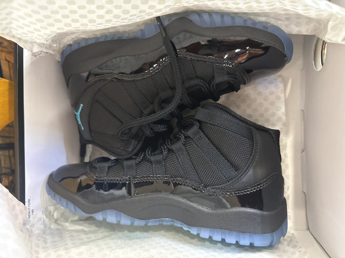 Jordan 11 Retro PS Gamma Blue 2025 Little Flex Black