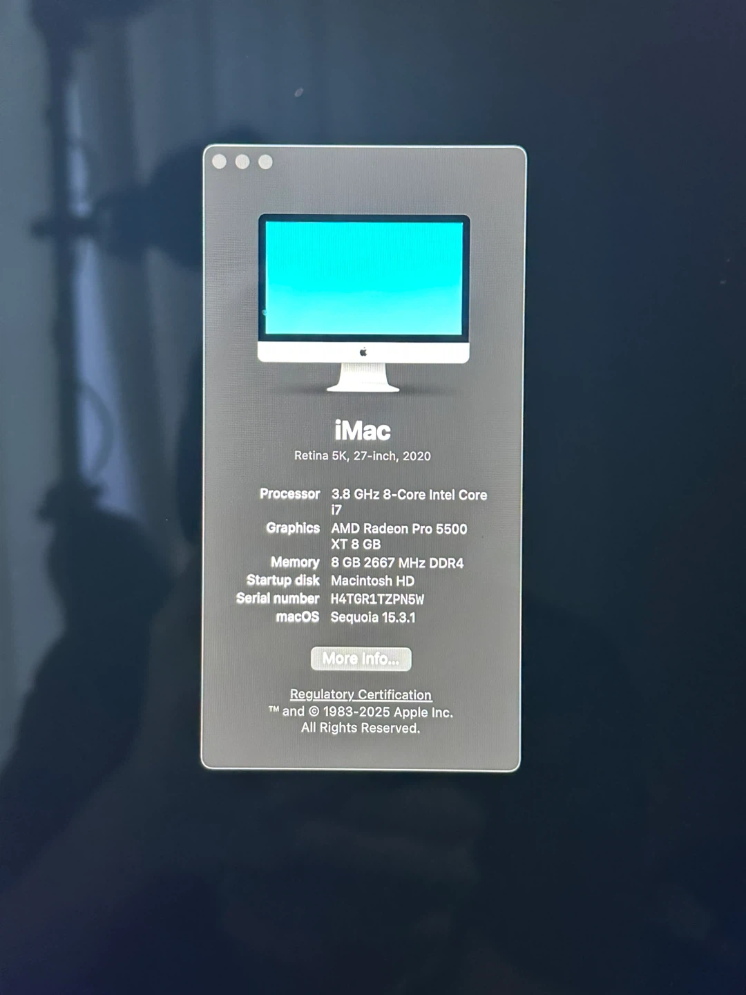 Apple iMac Retina 5K 27-inch (2020) 8core 8GB RAM - photo 3