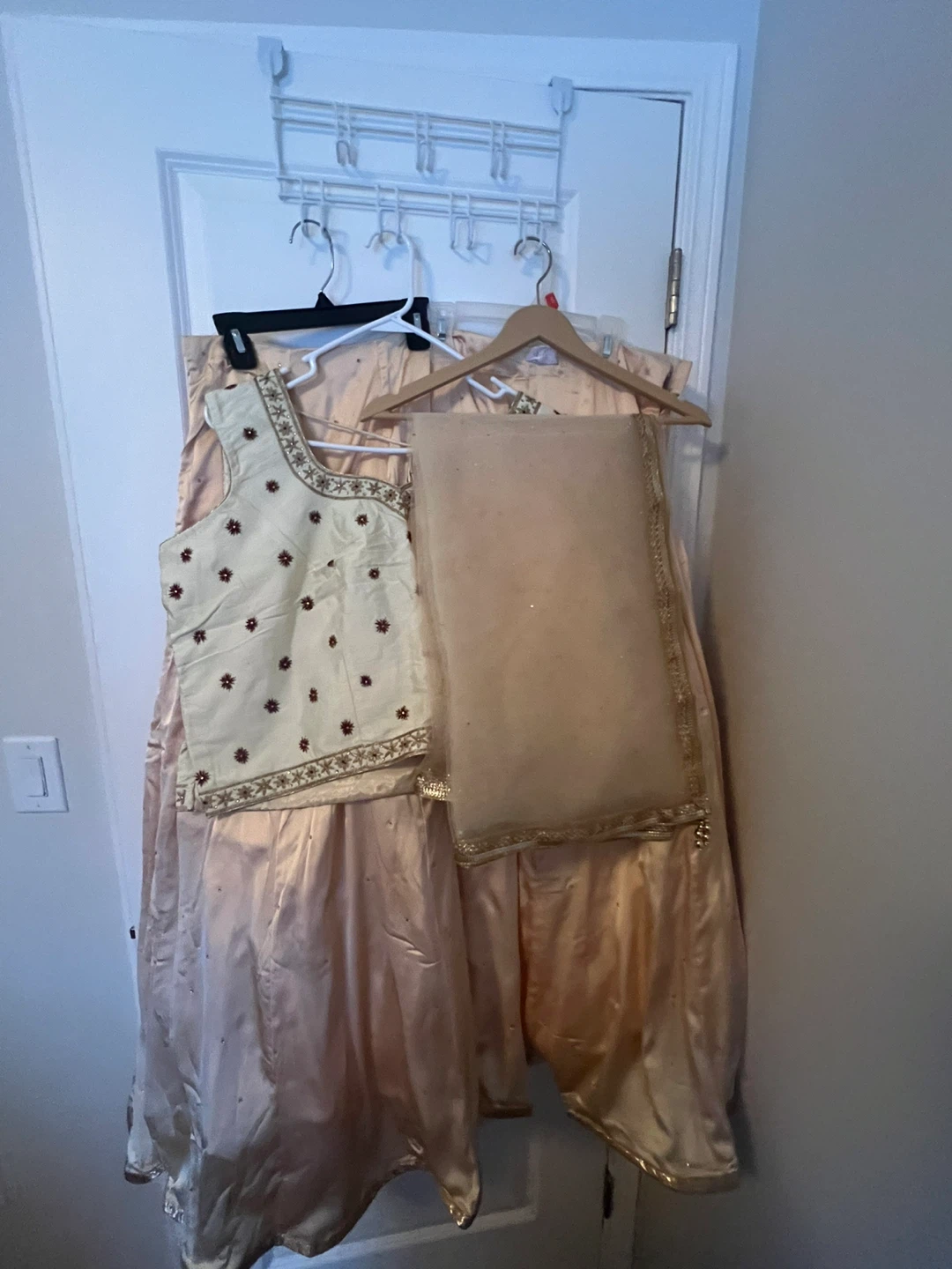 New blouse sharara Suit - Beige & Embroidered - photo 4