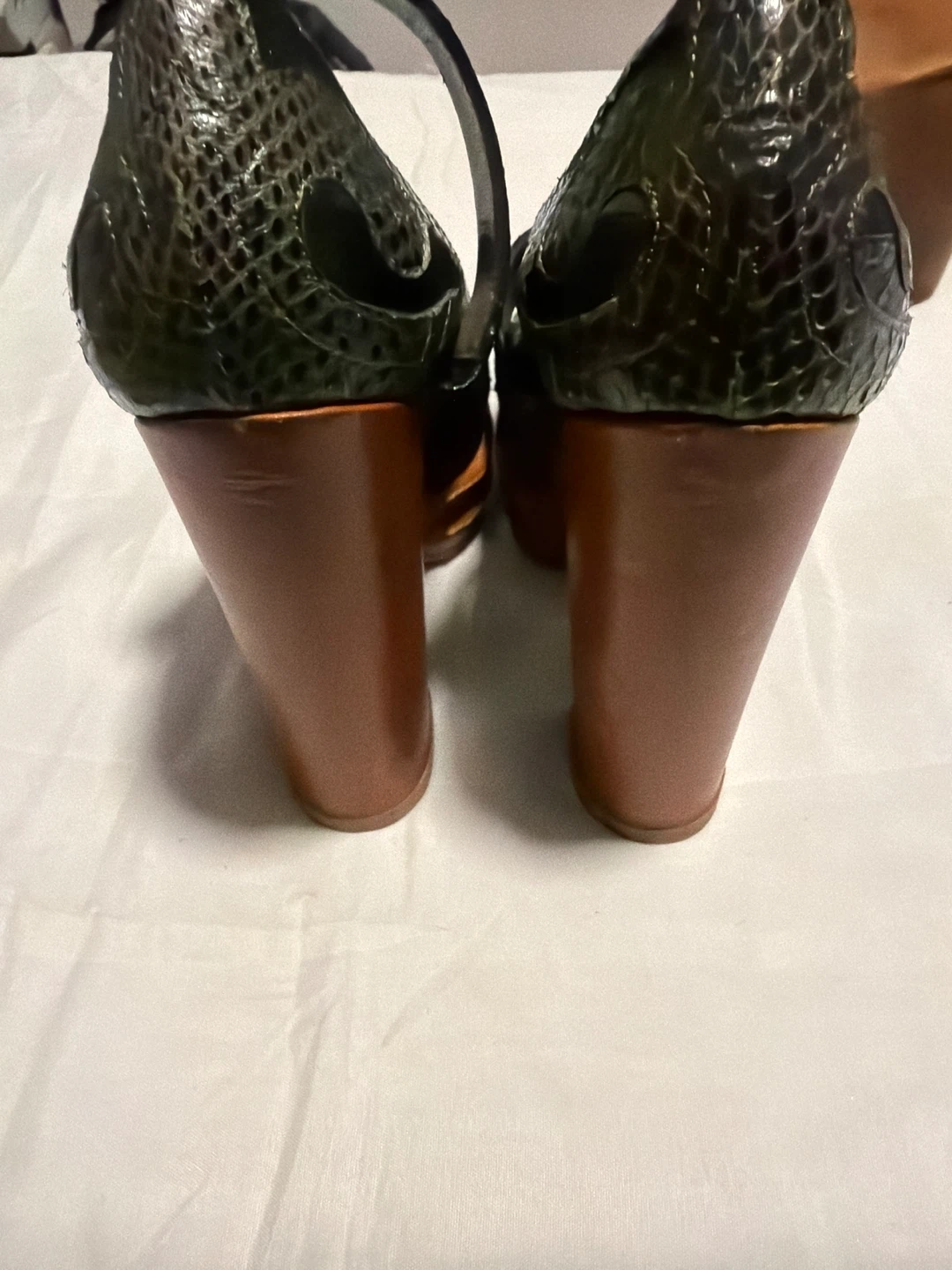 Marni Black Snakeskin Heels - # Size 37 - photo 2