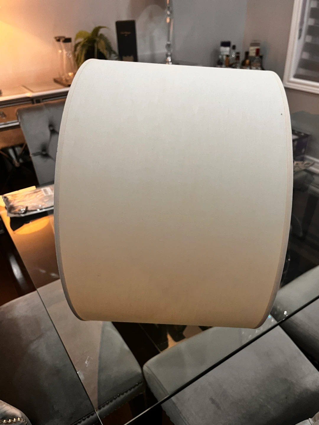 Beige Drum Lamp Shade - photo 4