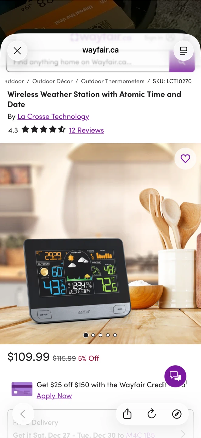 La Crosse Technology Wireless Colour Weather Station