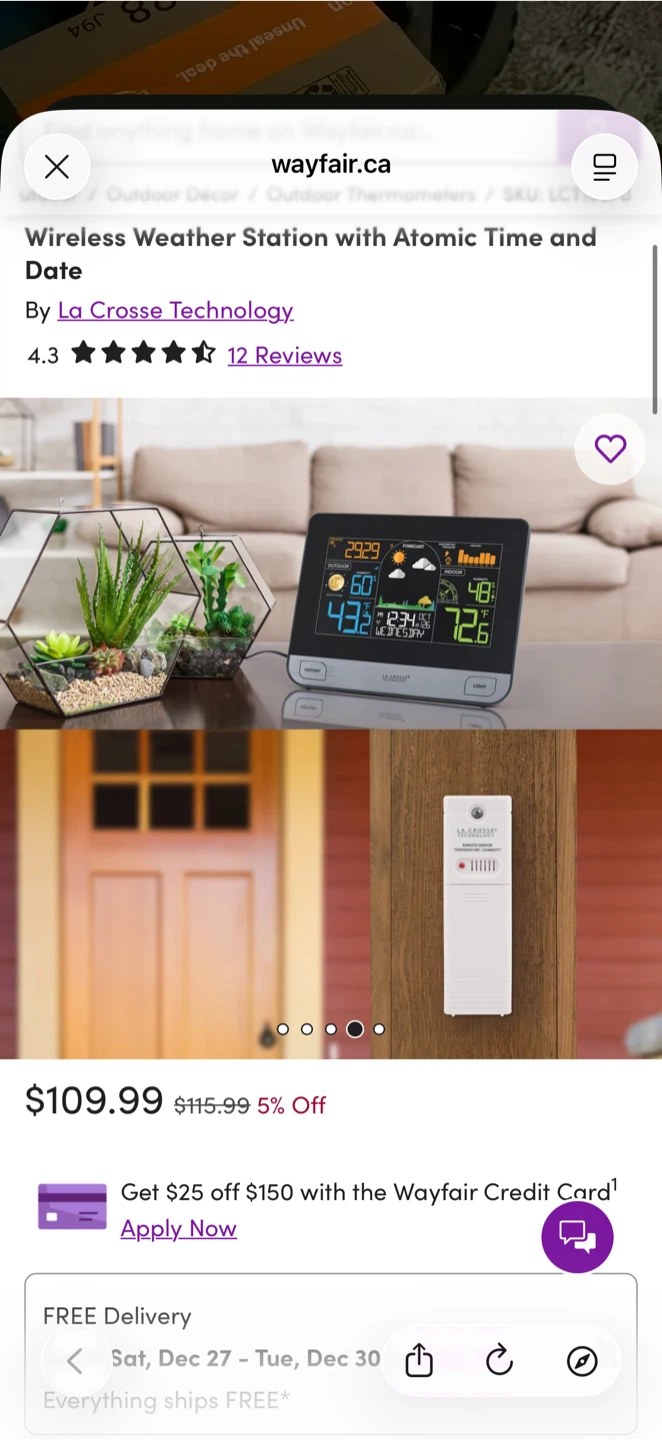 La Crosse Technology Wireless Colour Weather Station - photo 3