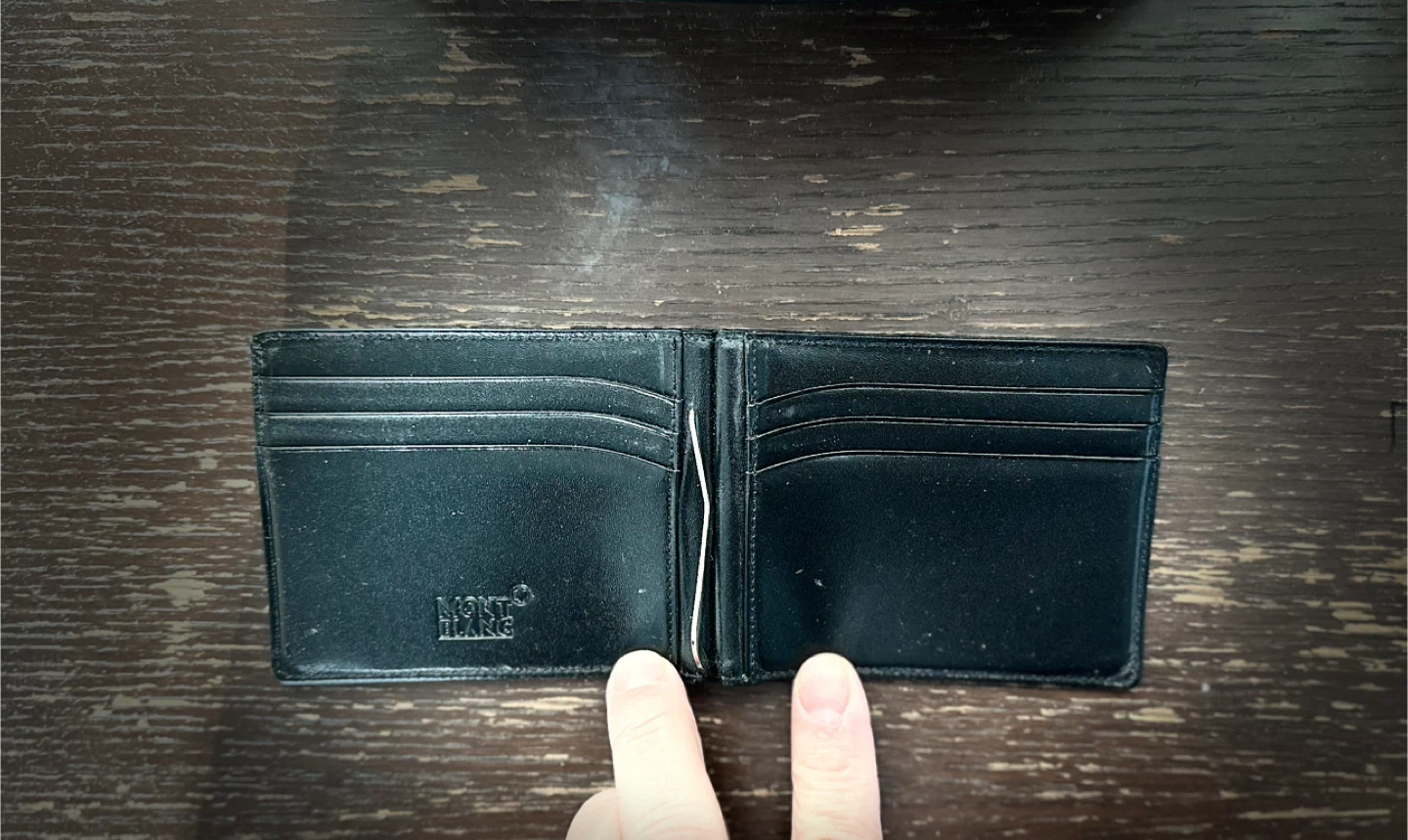 Montblanc Black Leather Wallet - photo 3