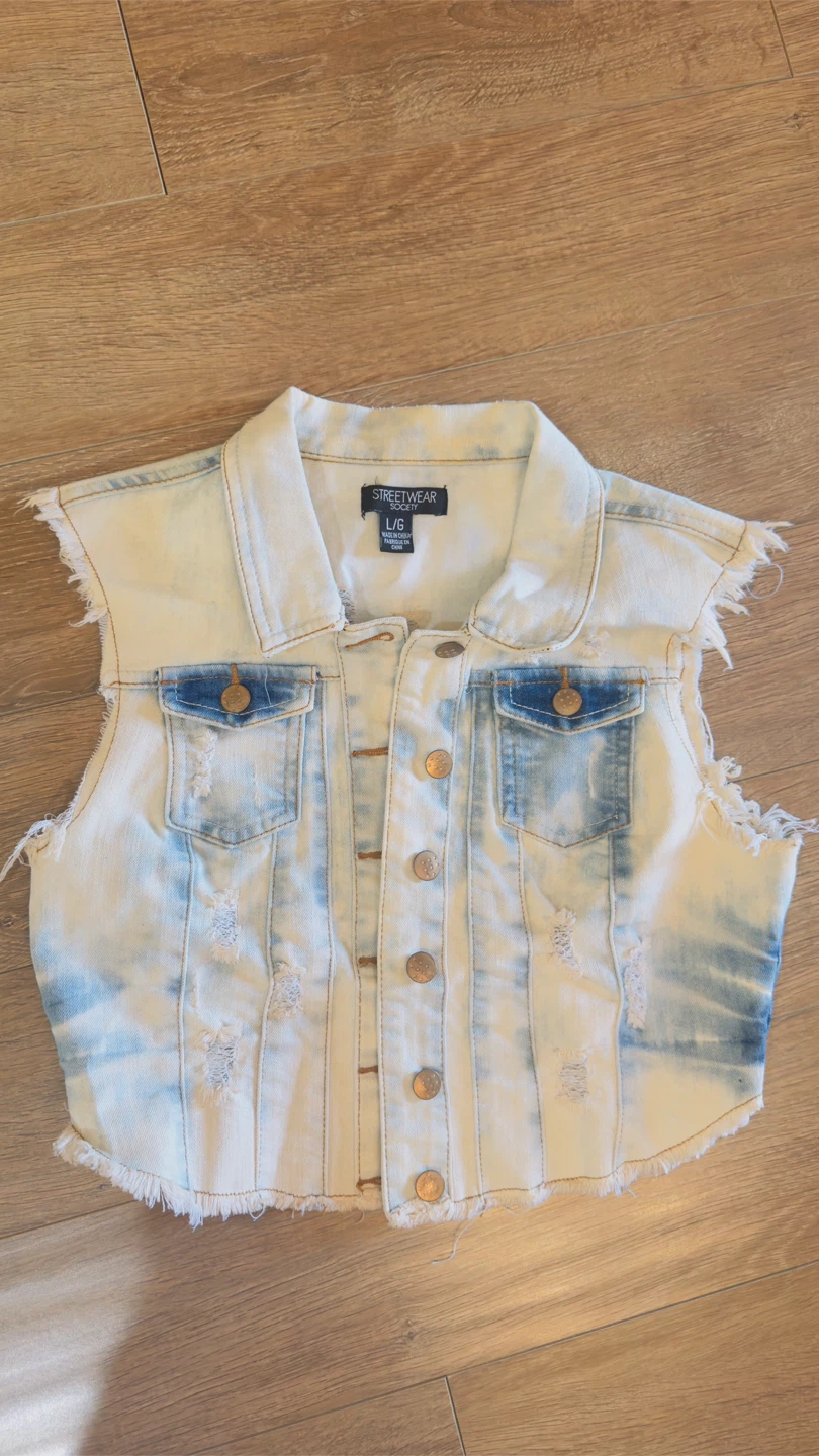Streetwear Society Denim Vest - Size L/G