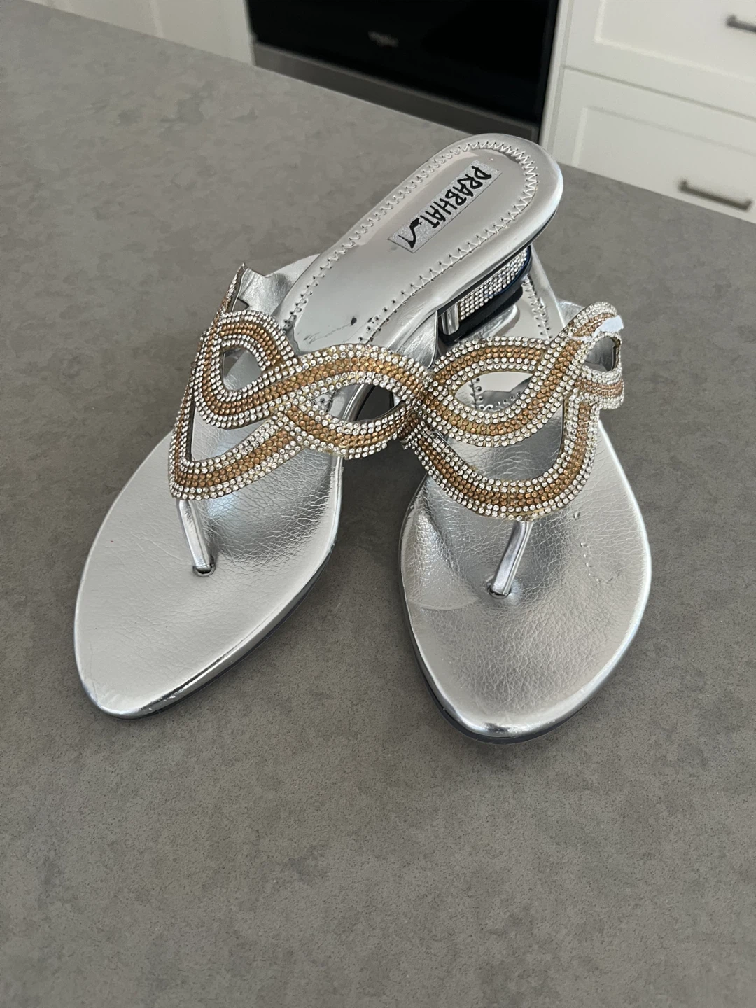 Prabhat Silver Sandals
