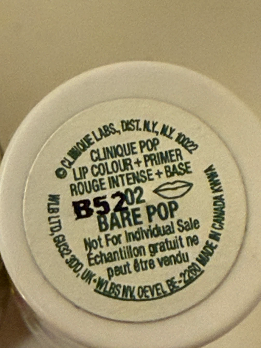 Clinique Bare Pop Lipstick full size new - photo 2