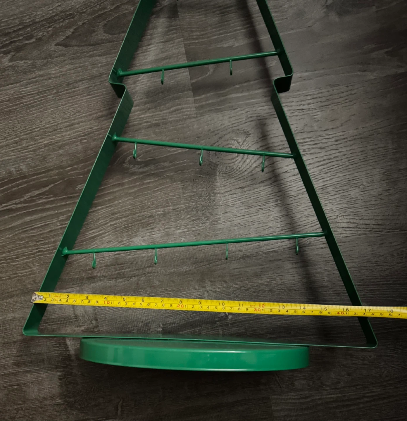 Green Crate & Barrel Christmas Tree Ornament Display - 29" Tall - photo 5
