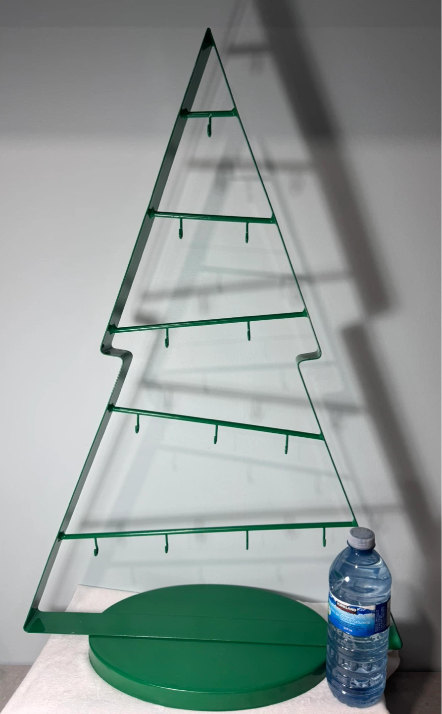 Green Crate & Barrel Christmas Tree Ornament Display - 29" Tall - photo 2
