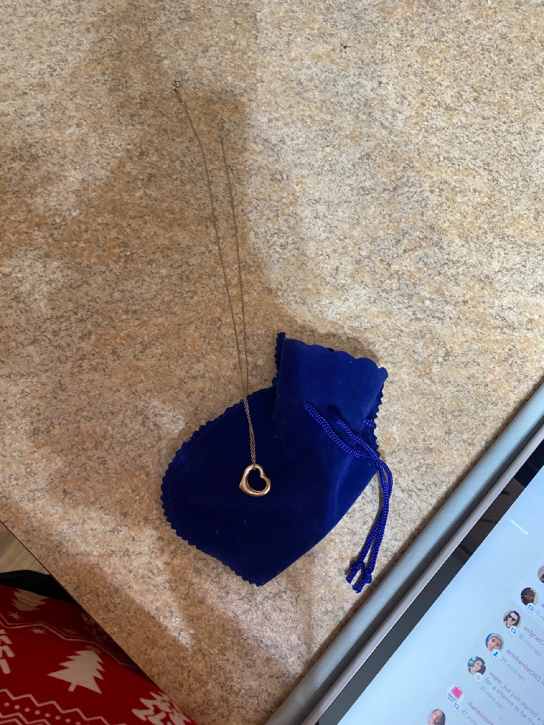 Authentic 9.25 Tiffany open hear necklace - photo 3