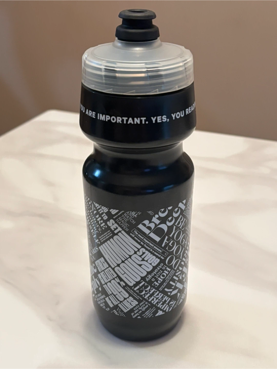 NEW - Lululemon Black Water Bottle - 20 yrs limited edition
