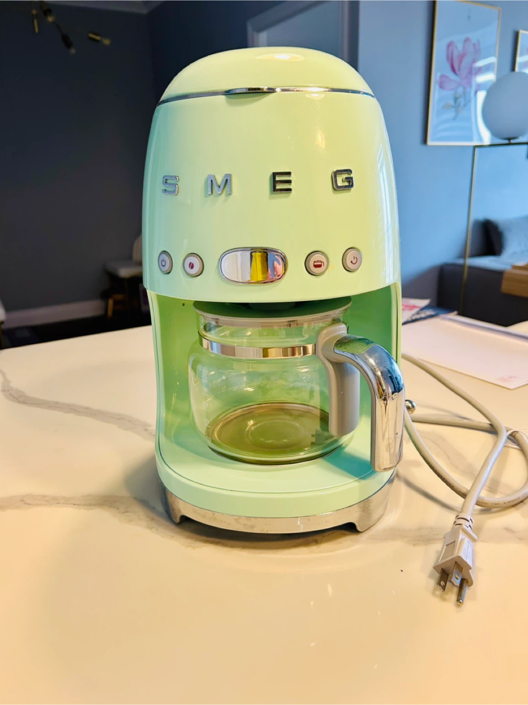 Smeg Retro style drip coffee machine Pastel Green Coffee Maker