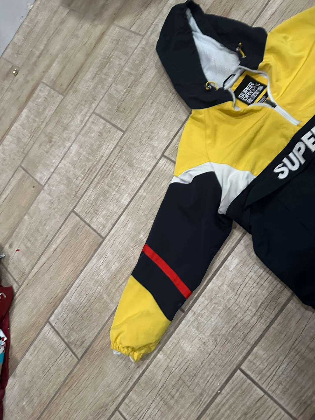 Superdry Japan Soft Shell Windbreaker Jacket Yellow Black Size L - photo 3