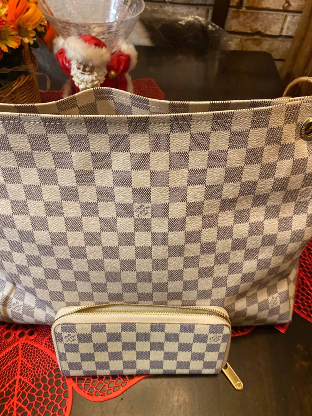 Louis Vuitton Damier Azur Tote Bag & Wallet Set - photo 2
