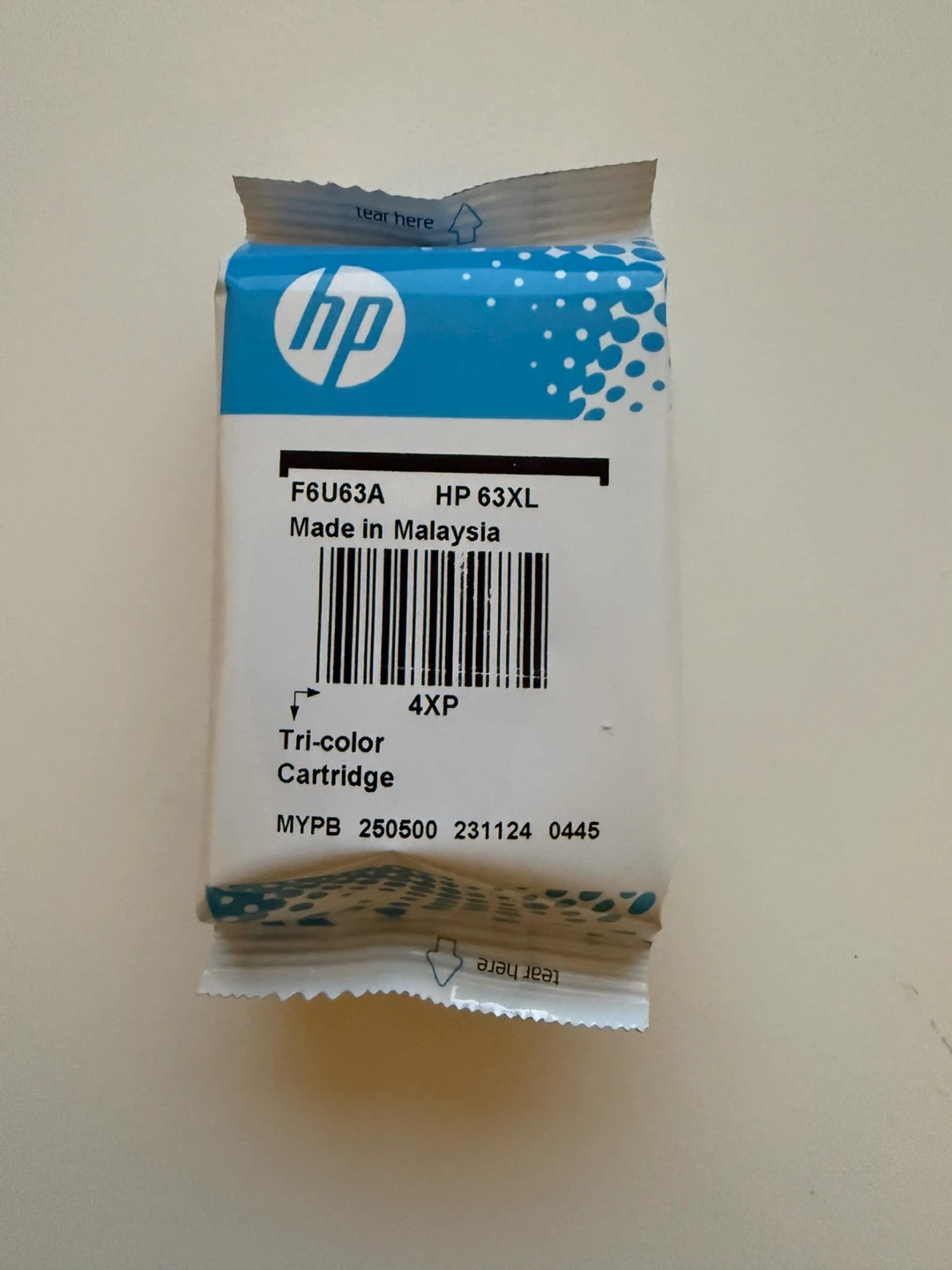 HP 63XL Tri-Color Ink Cartridge - New