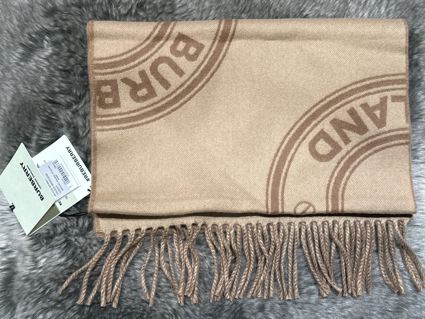 Burberry Roundal Archive Beige Scarf - 168x30cm