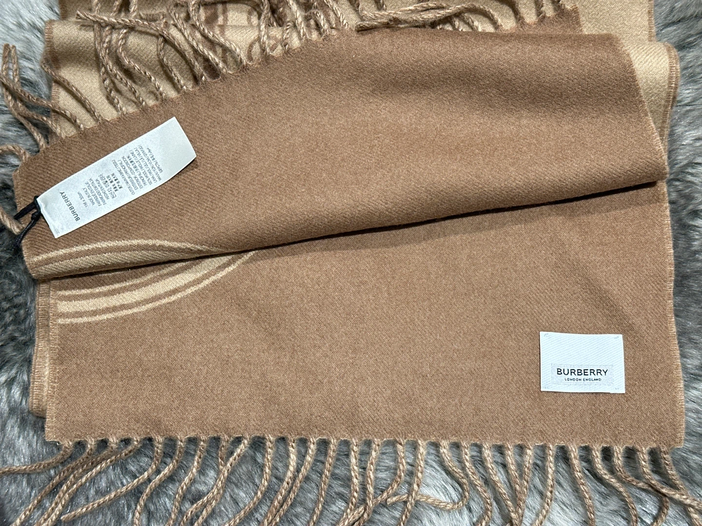 Burberry Roundal Archive Beige Scarf - 168x30cm - photo 5