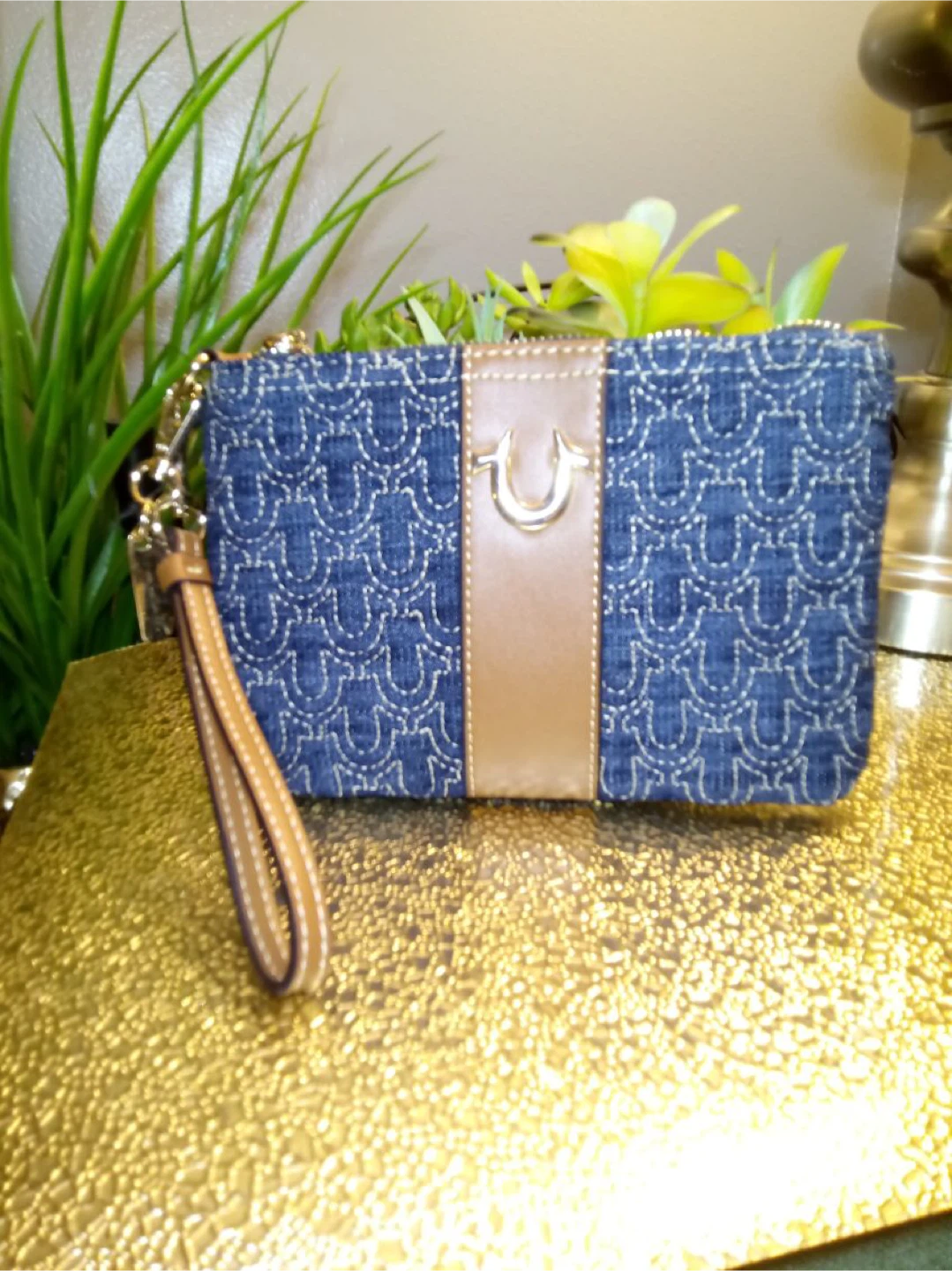 True Religion Denim Wristlet