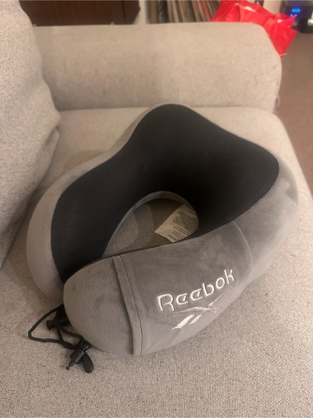 Reebok Gray Travel Neck Pillow