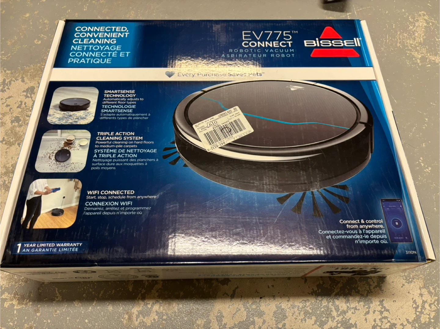 Bissell EV775 Connect Robot Vacuum