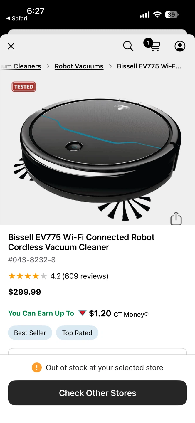 Bissell EV775 Connect Robot Vacuum - photo 4