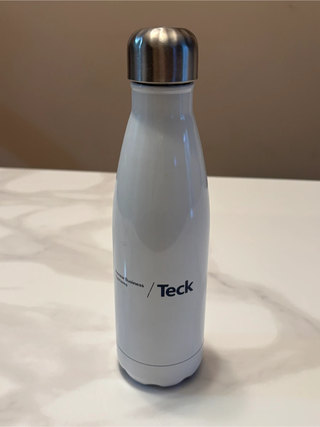 Teck Branded Water Bottle - White