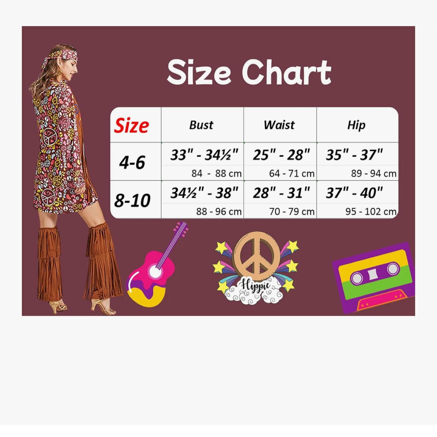 Hippie Costume Set (Size 4-6) - photo 4