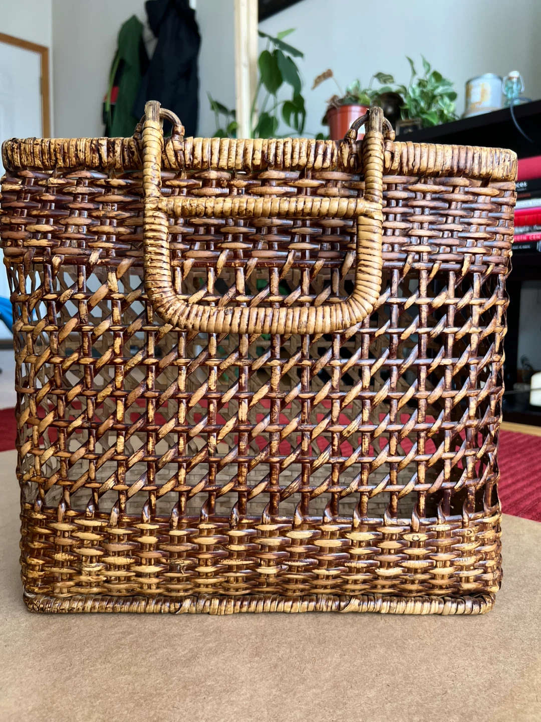Rare Wicker Basket with Handles
