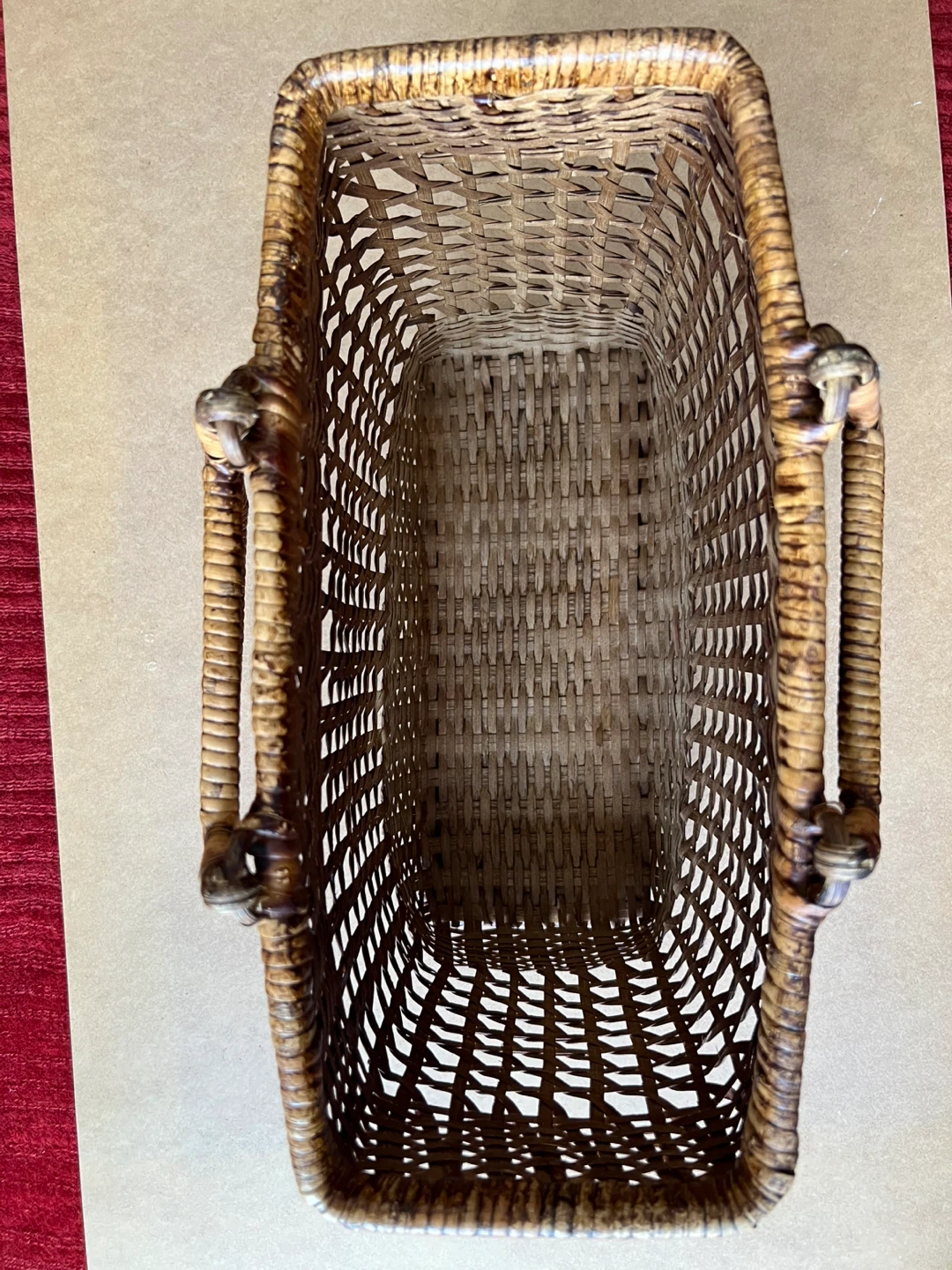Rare Wicker Basket with Handles - photo 4