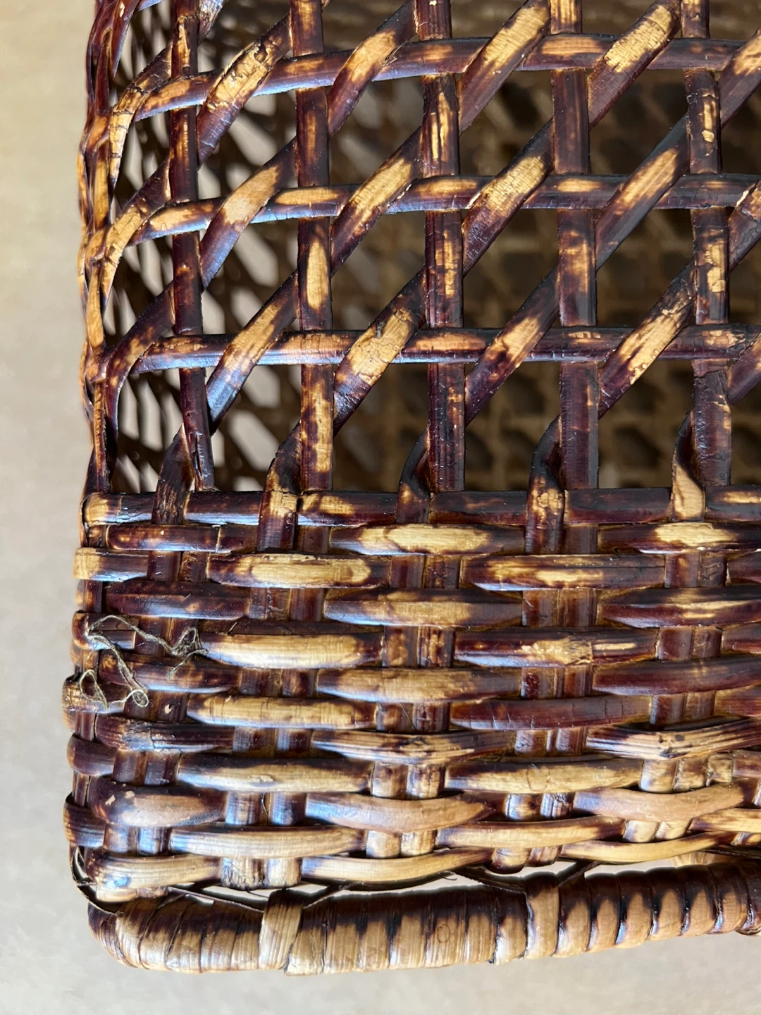 Rare Wicker Basket with Handles - photo 3