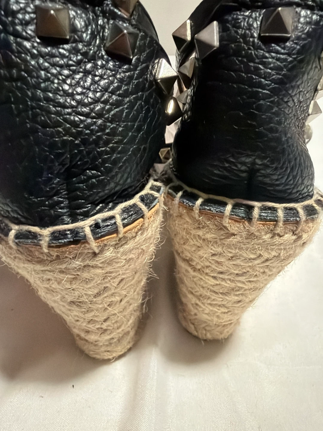 275 central Black Espadrille Wedge Sandals - # Size 37 - photo 2